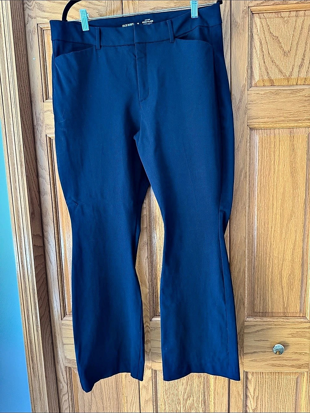 Old Navy Pixie Flare Pants Blue 16